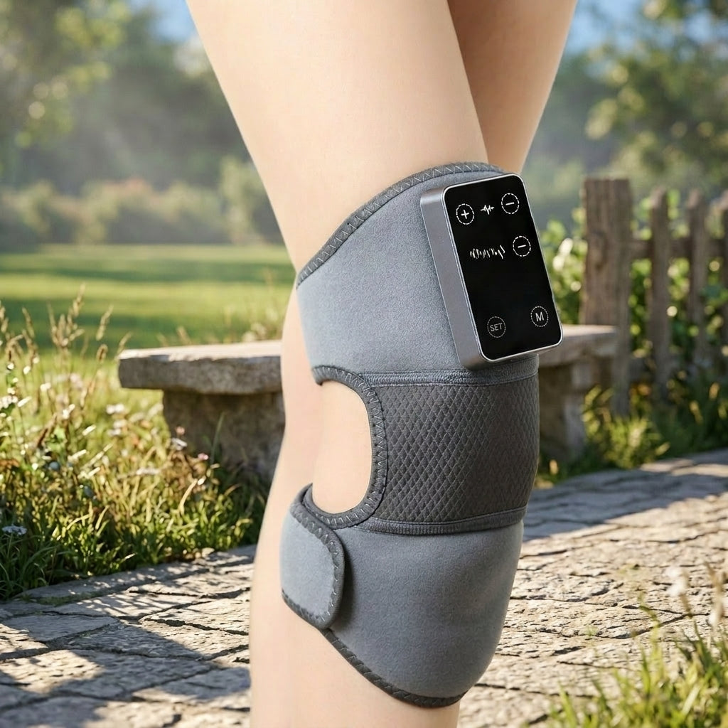 Knee support massage device